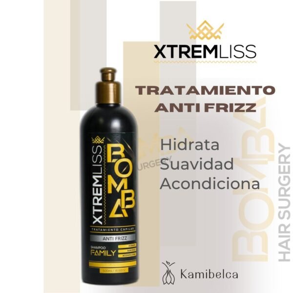 TRATAMIENTO CAPILAR BOMBA XTREMLISS ANTI FRIZZ 500 ML